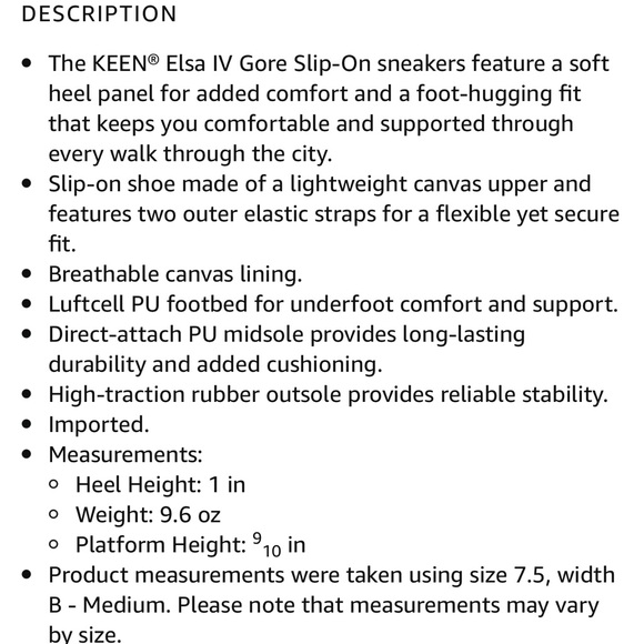 KEEN “Elsa” Tan Striped Slip On Sneaker 6.5 - Picture 9 of 16